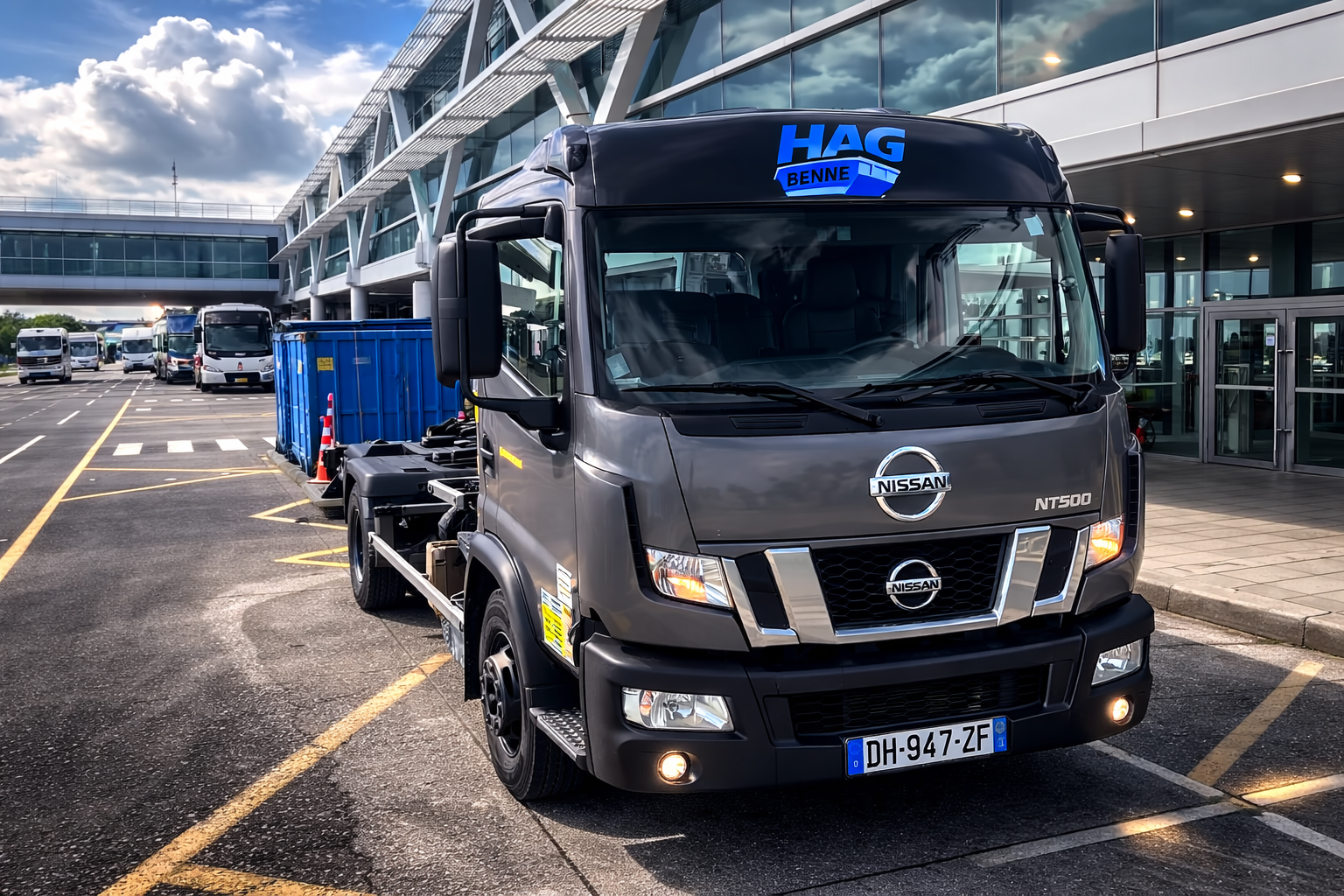 Camion location de benne Haguenau - livraison sous 24h Bas-Rhin